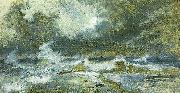 holger drachmann havet i opror Spain oil painting artist